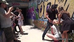 Euro slave banged in subway entrance Thumb