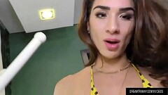 Sexy Tranny Adriana Rodrigues Shows Off Her Body and Strokes Her Cock Thumb