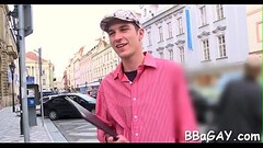 Young homo gives handsome hunk a lusty a-hole licking session Thumb