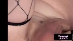 Tattooed trap toys her butthole Thumb