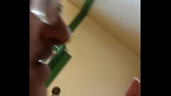Sissy boi cums on his panties Thumb