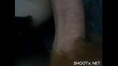 Non-professional chick rides her hung paramour non-stop through the night Thumb