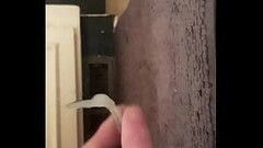 Horny guy shoots hot Cum on mirror Thumb
