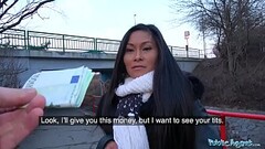 Public Agent Hot Thai beauty fucked hard in horny gas station toilet fuck Thumb