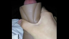 Jerking off to a friend'_s nudes with a stroker Thumb