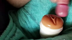 Cumming on fleshlight Thumb