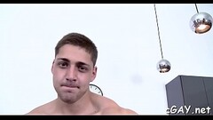 Double anal penetration during three-some homosexual sex Thumb