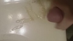 Solo cock and cum tasting Thumb