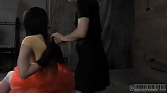 Sexy girl is tearing up from her hardcore castigation Thumb