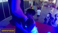 Ebony pornstar blowjob and fuck on stage Thumb