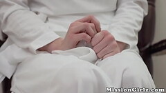 Good looking Mormon babe gives her innocence to old pastor Thumb