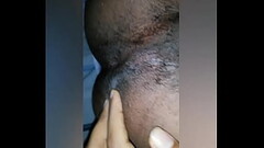 Playing with my hairy asshole Thumb