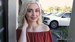 Shaved cunt tiny tits teen fucks outdoor Thumb