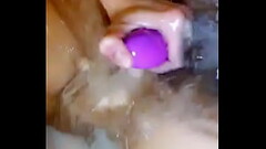 fucking her tits underwater with toy Thumb