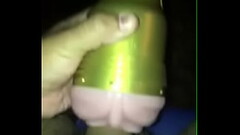 Fucking my fleshlight Thumb