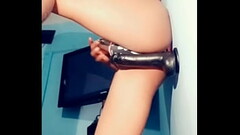 Chavito en tanga con su dildo Thumb