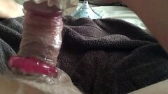 Me with my fleshlight, cock ring and bitches panties Thumb