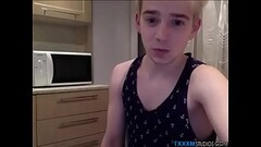 Sexy teen dude tugging and fingering his sweet ass Thumb