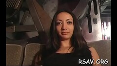 Cleanly shaved pussy gets a complete sadomasochism treatment Thumb