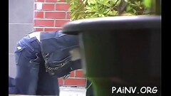 Slut that wants pang gets totally tied up and t. Thumb