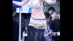 Sexy beautiful girl in public place Thumb