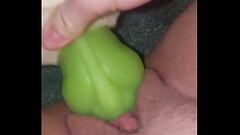 Stuffing tight little wet pussy with bad dragon Thumb