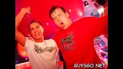 Bunch of men with hungry assholes having a blast at gay orgy Thumb