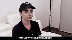 FamilyStrokes - Teen Barista (Kyra Rose) Model Gets Fucked On Set By Photographer Thumb