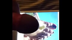 Feet footfetish toes footjob amateur housewife tribute sex fucking Jim Slip love semen sperm couples Thumb