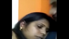 Desi lady with her college lover kissing Thumb