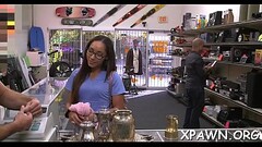 Darling that likes getting fucked is having sex in shop Thumb