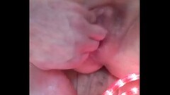 Light toys in her twat Thumb