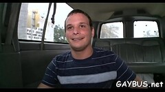 Overflowing of sated cumshots during sexy homosexual fuck Thumb