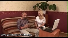 Old teacher is having fun fucking young babe'_s chaste wet Thumb