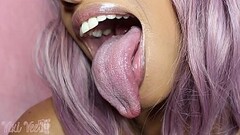 Longue Long Tongue Mouth Fetish Lollipop FULL VIDEO Thumb