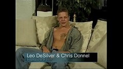 Curly blonde haired boy sucks balls and cock on the couch Thumb