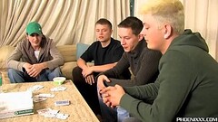 Hot married studs assfucking hard after poker game Thumb