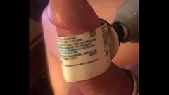 Bound cock cumming with toy Thumb