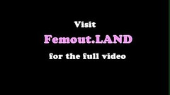 Cosplaying femboy strokes her hard cock Thumb