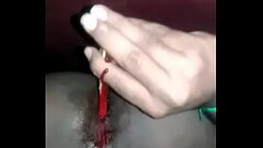 Indian boy fucking his ass with stick and b. Thumb