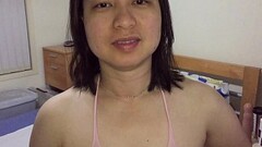 Asian MILF - Pussy Playing For XVideos Fans in Pink Body Stockings Thumb