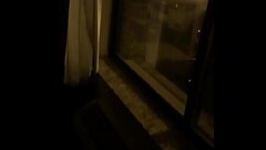 Real Exhibitionist Amateur Milf Wife Masturbating By Open Hotel Window Thumb