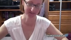Redhead MILF Layla Redd is on her knees to swallow a cock Thumb
