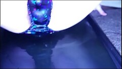 pissing black starry knickers Thumb