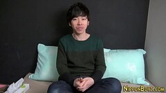Gay asian solo stroking Thumb