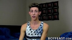 Horny twink Blake Mast gets to masturbate at home for real Thumb