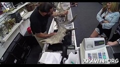 Concupiscent beauty has sex in shop Thumb