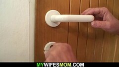 Big-cocked guy fucks blonde m.-inlaw Thumb