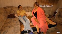 XXX OMAS - Amateur German BBW Evelin K. gets her granny pussy drilled hard Thumb