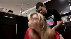Young step Son Fucks his Hot stepMom in the Kitchen Thumb